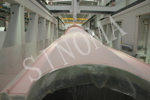 Wind power blade mould 